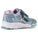 ZAPATILLAS LUCES GEOX JR SHUTTLE GIRL  GREY_PINK