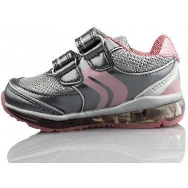 GEOX B DEPORTIVA CHICA LUCES FASHION  PLATA