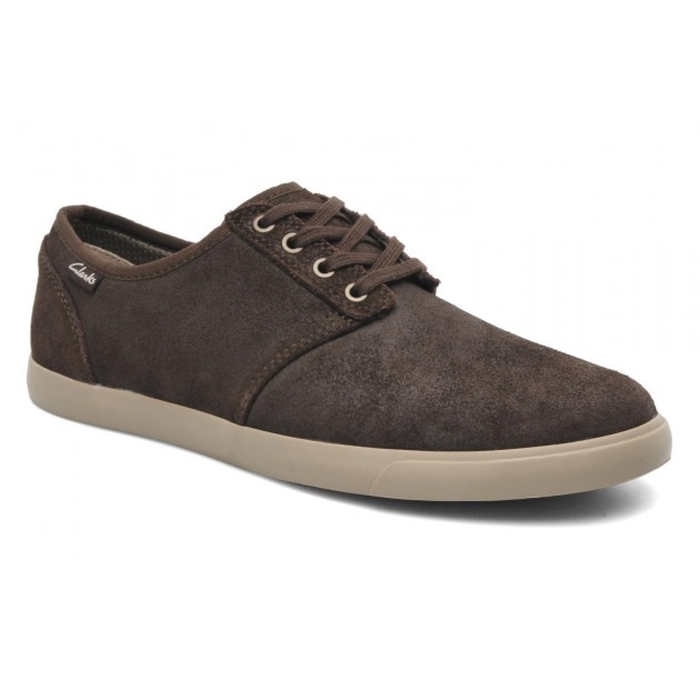 CLARKS TORBAY LACE BROWN