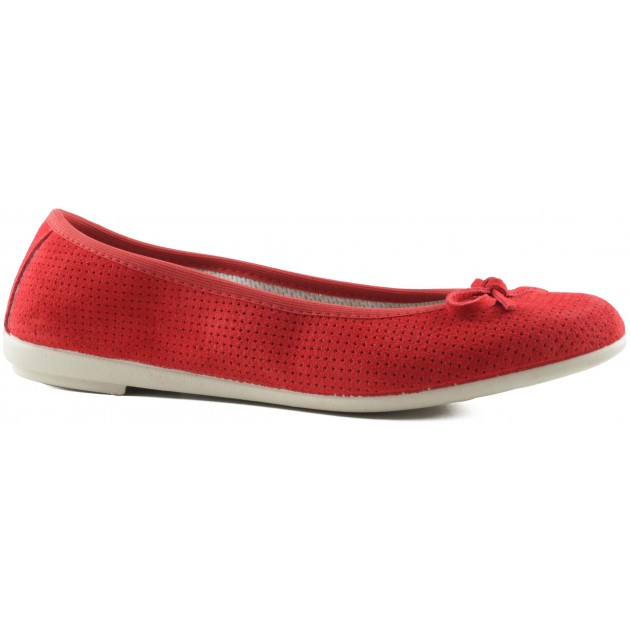 VULLADI SERRAJE MANOLETINAS COMODAS MUJER ROJO