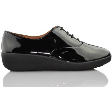 FITFLOP F-POP OXFORD ZAPATO MUJER COMODO  BLACK