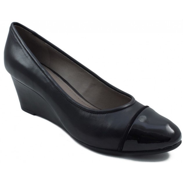 GEOX-Schuhe der bequemen Frauen venere NEGRO