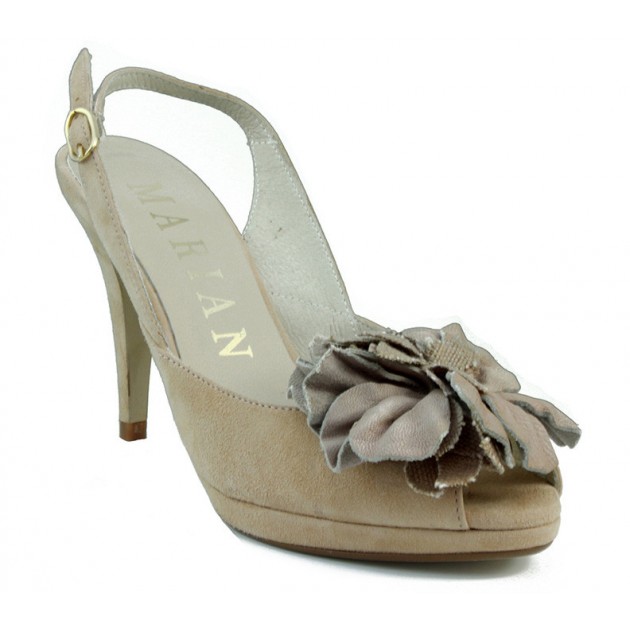 MARIAN Nubukleder Kleidschuh MARRON