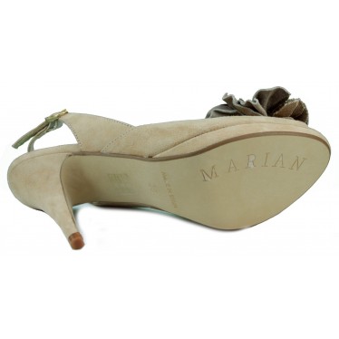 MARIAN Nubukleder Kleidschuh  MARRON