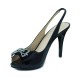 GUESS Frau Schuh Ferse offen  NEGRO