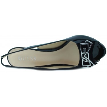 GUESS Frau Schuh Ferse offen  NEGRO