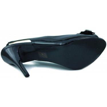 GUESS Frau Schuh Ferse offen  NEGRO