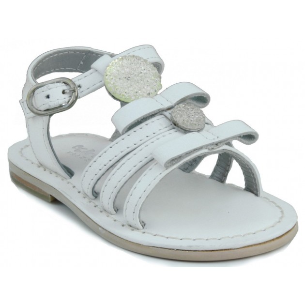 OCA LOCA Leder Baby Sandale BLANCO