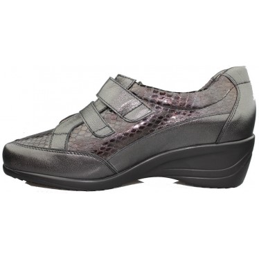 Drucker CALZAPEDIC Mokassin breite und bequeme Velcro.  NEGRO
