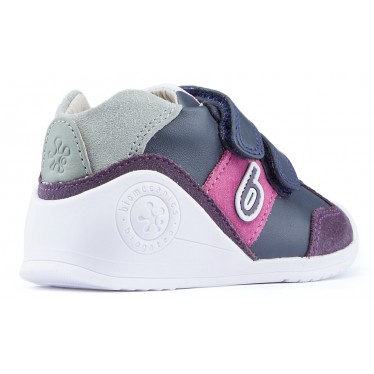 BOTINES BIOMECANICS UNISEX BEBE LANDER  MARINO_LILA