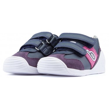 BOTINES BIOMECANICS UNISEX BEBE LANDER  MARINO_LILA