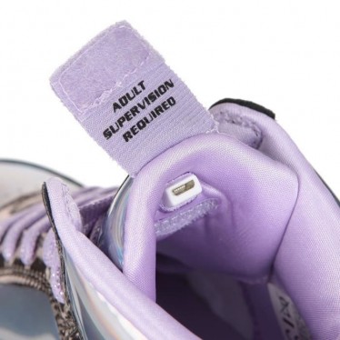 GRAU UND LILA SKECHERS SNEAKERS  GRIS