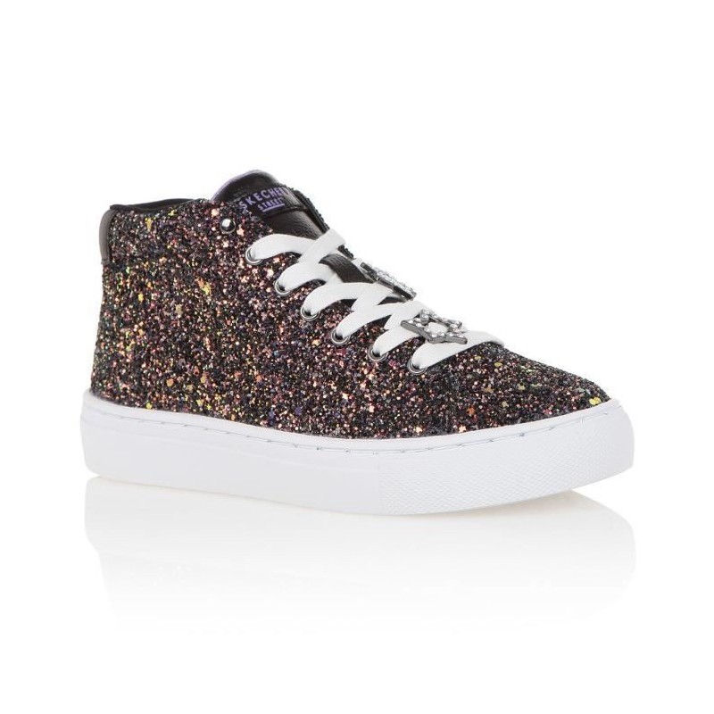 SCHWARZE UND WEISSE SKECHERS SNEAKERS  NEGRO