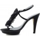 ANG ALARCON SATIN PARTY SCHUHE  NEGRO