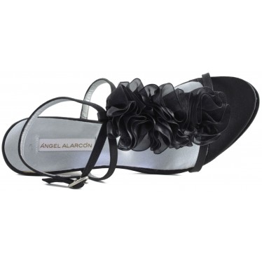 ANG ALARCON SATIN PARTY SCHUHE  NEGRO