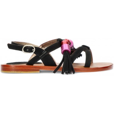 OCA LOCA gesäumten Sandale  NEGRO