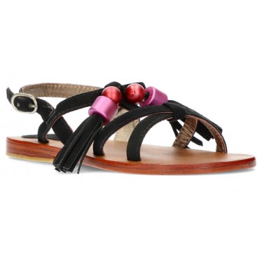 OCA LOCA gesäumten Sandale  NEGRO