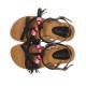 OCA LOCA gesäumten Sandale  NEGRO