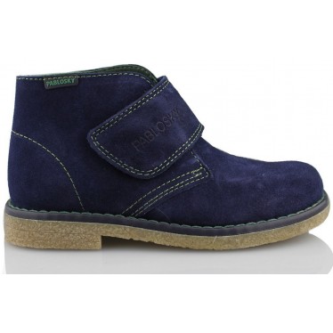 Pablosky Stiefel Kind Klett  AZUL