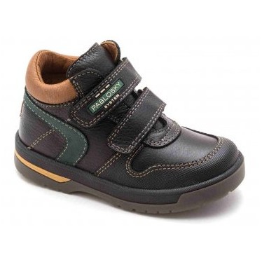 SKIN BOOT VELCRO Kind Pablosky  MARRON