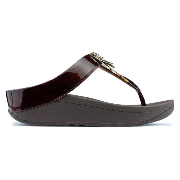 Sandalen FITFLOP CONGA DRAGONFLY CHOCOLATE Sandalen FITFLOP CONGA DRAGONFLY CHOCOLATE