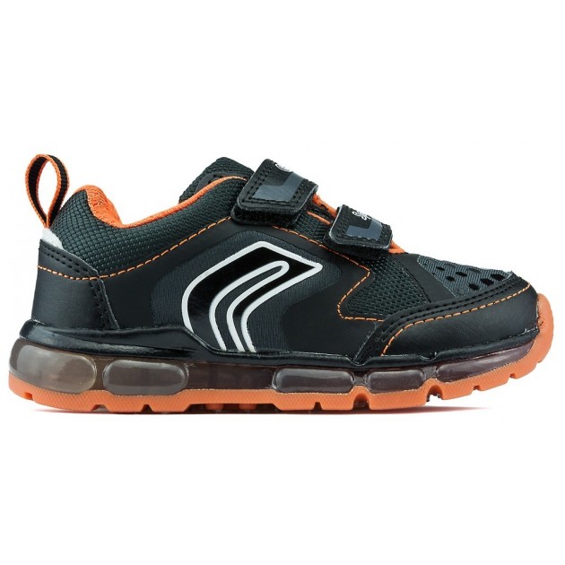 Geox Jr Android Boy Schuhe BLACK_ORANGE