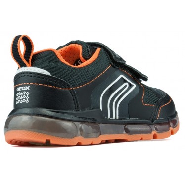 Geox Jr Android Boy Schuhe BLACK_ORANGE