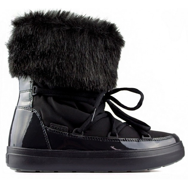 CROCS LODGEPOINT SPITZE STIEFEL W SCHWARZ NEGRO CROCS LODGEPOINT SPITZE STIEFEL W SCHWARZ NEGRO
