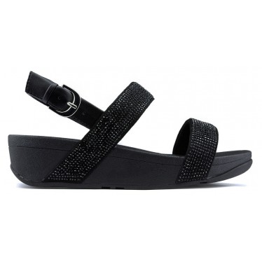SANDALEN FITFLOP LOTTIE SHIMMERCRYSTAL BLACK