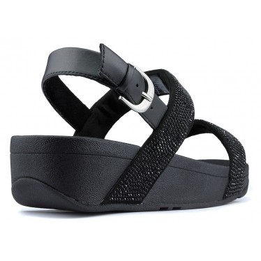 SANDALEN FITFLOP LOTTIE SHIMMERCRYSTAL BLACK