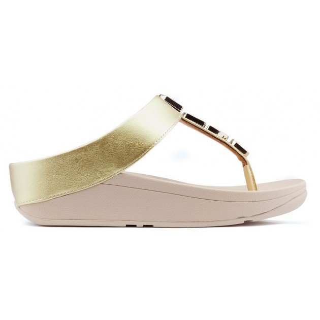 Sandalen FITFLOP FINO SHELLSTONE GOLD Sandalen FITFLOP FINO SHELLSTONE GOLD