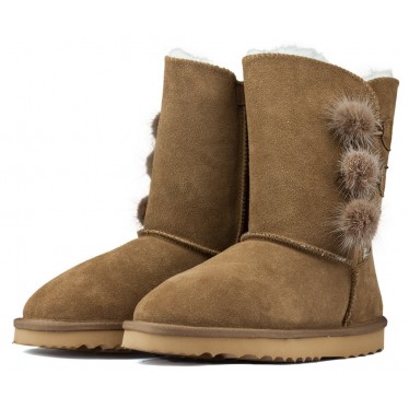 Stiefel Oca Loca Pompon CUERO