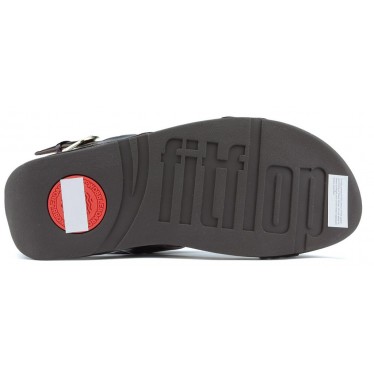 SANDALEN FITFLOP LOTTIE TORTOISESHELL KETTE CHOCOLATE