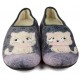 Hauspantoffeln VULLADI WOMEN CLOSED KITTENS GRIS