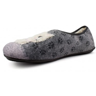 Hauspantoffeln VULLADI WOMEN CLOSED KITTENS GRIS