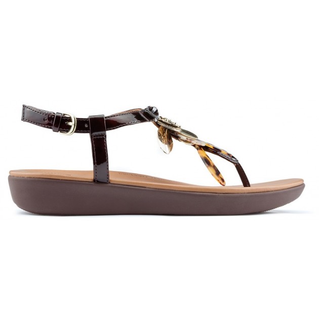 Sandalen FITFLOP TIA DRAGONFLY CHOCOLATE Sandalen FITFLOP TIA DRAGONFLY CHOCOLATE