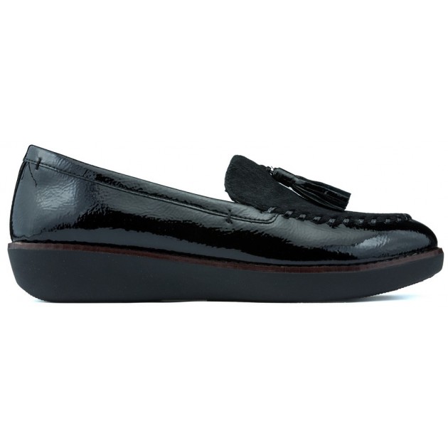 MOCASINES FITFLOP PAIGE FAUX PONY BLACK MOCASINES FITFLOP PAIGE FAUX PONY BLACK