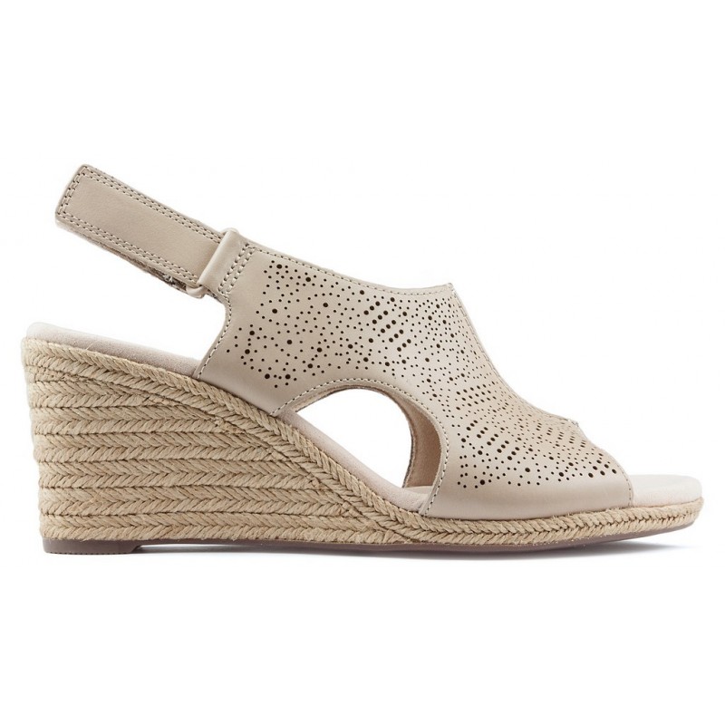 SANDALEN MIT CLARKS Keile LAFLEY ROSEN SAND