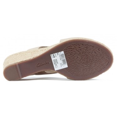 SANDALEN MIT CLARKS-Keile LAFLEY ROSEN SAND