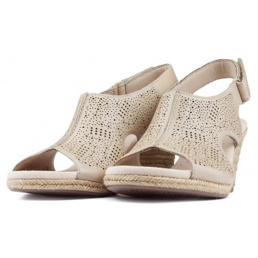 SANDALEN MIT CLARKS-Keile LAFLEY ROSEN SAND