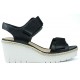 CLARKS SANDALEN PALM SHINE0 13285 BLACK LEATHER