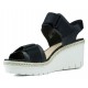 CLARKS SANDALEN PALM SHINE0 13285 BLACK LEATHER