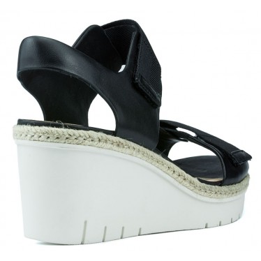 CLARKS SANDALEN PALM SHINE0 13285 BLACK LEATHER