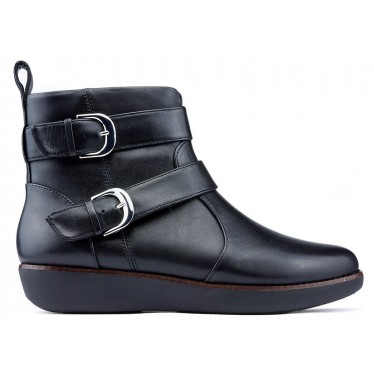 Füßlinge FITFLOP LAILA DOUBLE BUCKLE BLACK