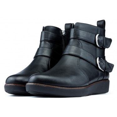 Füßlinge FITFLOP LAILA DOUBLE BUCKLE BLACK