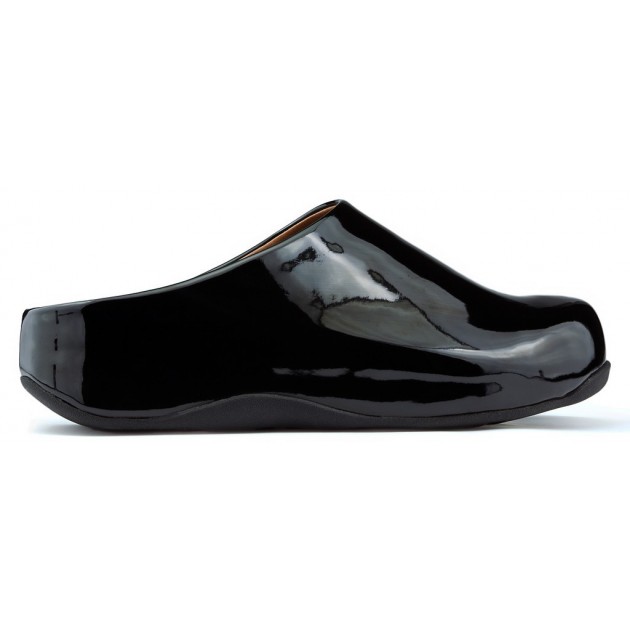 FITFLOP SHUV PATENT CHAROL SCHUHE NEGRO FITFLOP SHUV PATENT CHAROL SCHUHE NEGRO