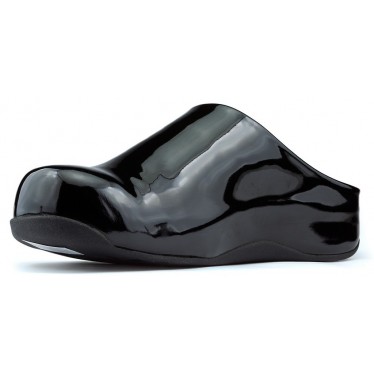 FITFLOP SHUV PATENT CHAROL SCHUHE NEGRO