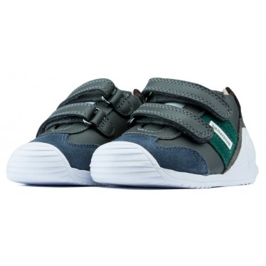 BIOMECANICS ZAPATO BEBE CASUAL DV ANTRACITA_VERDE