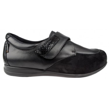 SCHUHE CALZAMEDI VELCRO BRILLANTES W NEGRO