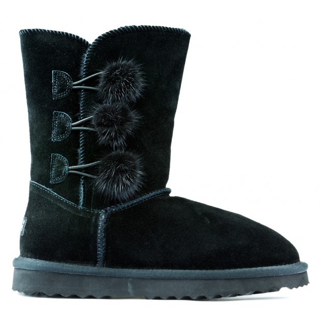 Stiefel Oca Loca Pompon NEGRO Stiefel Oca Loca Pompon NEGRO